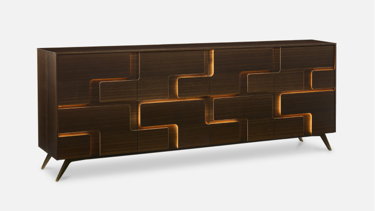 Buffet 4 portes eucalyptus...